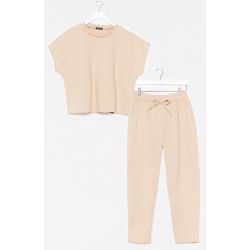 Womens Ensemble Sportif T-Shirt & Pantalon De Jogging On Fait Une Belle Équipe - - M/L - Nasty Gal - Modalova