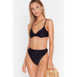 Womens Bikini Basique Brassière À Armatures & Culotte Échancrée Je Rentre À La Base - Nasty Gal - Modalova