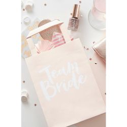 Lot De 5 Sacs Cadeaux Team Bride Pour Enterrement De Vie De Jeune Fille - - Taille Unique, - boohoo - Modalova