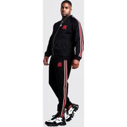 Survêtement en tricot avec bande latérale MAN Grandes Tailles Homme - - XXL, - Boohooman - modalova