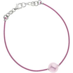 Bracelet Lien Nylon Tressé de couleur Véritable Perle de Culture d'Eau Douce - NOVA DIAMONDS - modalova