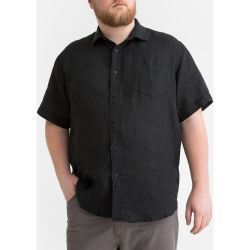 Chemisette droite uni, manches courtes, 100% lin - LA REDOUTE COLLECTIONS PLUS - Modalova