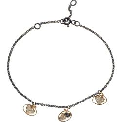 Bracelet en argent rhodié et or rose 18 carats avec diamants - BIJOUX PRIVES DISCOVERY - modalova