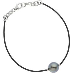 Bracelet Lien Nylon Tressé de couleur Véritable Perle de Culture de TAHITI - NOVA DIAMONDS - modalova