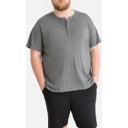 T-shirt grande taille col tunisien manches courtes - LA REDOUTE COLLECTIONS PLUS - Modalova