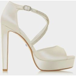 Chaussures plateformes à talons et brides croisées ornées de strass - MAKEUP - DUNE LONDON - modalova