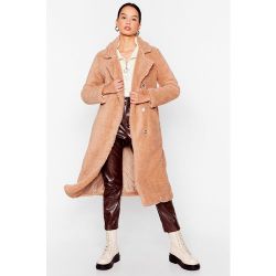 Womens Manteau Long Teddy En Fausse Fourrure Effet Peau De Mouton Tu L'As Échappé Bèèèèle - Nasty Gal - Modalova