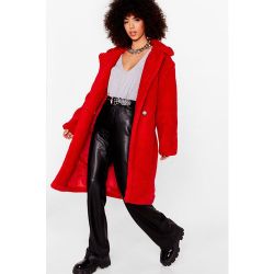 Womens Manteau Teddy Mi-Long Effet Peau De Mouton Je Voulais Teddy Que Je T'Attends - - S/M - Nasty Gal - Modalova