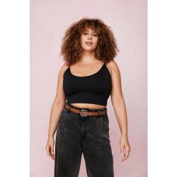 Womens Grande Taille - Ceinture En Similicuir Avec Boucle Western Et Détails Cloutés - Nasty Gal - Modalova