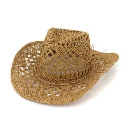 Chapeau de paille de soleil pour voyage en plein air, chapeau de paille exquis, respirant et creux pour s - Newchic - Modalova
