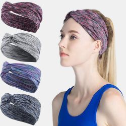 Dégradé Antidérapant Élastique Yoga Cheveux Bande Élastique Balai Courant Bandeau Absorbant la transpiration - Newchic - Modalova