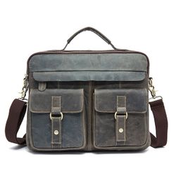 Sac à bandoulière en cuir véritable Sac à main Vintage à double usage pour les s - Newchic - Modalova