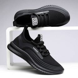 Saison Marée Chaussures Nouveau Chaussures Hommes Tendance Voler Tissé Casual Chaussures De Sport Net Chaussure De Piste Rouge - Newchic - Modalova