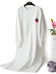 Plus Taille Chemises de nuit Fruits Imprimé Coton Lâche Pyjamas Confortables - Newchic - Modalova