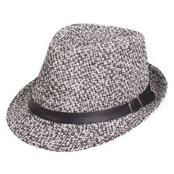 Chapeau de paille flexible décoratif unisexe solide ceinture tissée décorative chapeau de jazz respirant - Newchic - Modalova
