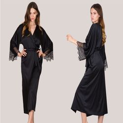 Eaby Lace Home Robe pyjama Europe et les États-Unis Lingerie Sexy Robe Peignoir Ensemble - Newchic - Modalova
