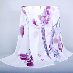 Écharpe oversize douce en mousseline à imprimé foulard vacances plein air protection solaire serviette plage - Newchic - Modalova