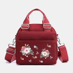 S Nylon Sac à main décontracté floral Sac à bandoulière Sac à bandoulière Sac à main - Newchic - Modalova