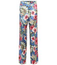 Pantalon de pyjama Carite en soie mélangée imprimée - F.R.S For Restless Sleepers - Modalova