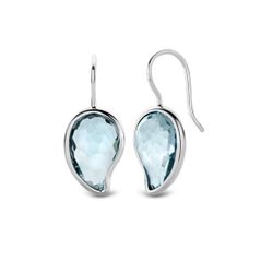 Boucles d'Oreilles Indigo Impressions 7793WB - Boucles d'Oreilles forme goutte Bleu d'eau Bijoux - Ti Sento - Modalova