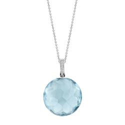 Pendentif Ti Sento Indigo Impressions 6758WB - Pendentif Pendentif Argent Pierre Bleue d'eauTi Sento Bijoux - 3 suisses - Modalova