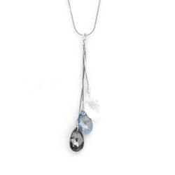 Collier et pendentif Larme CO3LARM001 - Collier et pendentif Argent 925/00 Cristaux Swarovski blancs et - Indicolite - Modalova