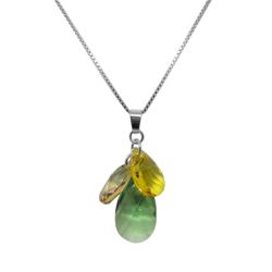 Collier et pendentif Fleur COFLEUR360 - Collier et pendentif Argent 925/00 Cristaux Swarovski et - Indicolite - Modalova