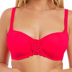 Haut de maillot de bain décolleté cur paddé à armatures Freya MACRAME tropical punch-s - Freya maillot - Modalova