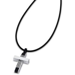 Collier et pendentif Lotus Style MAN IN BLACK LS1685-1-2 - Collier et pendentif Cordon Croix - 3 suisses - Modalova