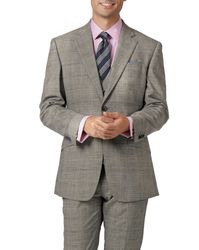 Slim Fit Panama Prince Of Wales Check Business Suit Wool Jacket Size 42 Long by - Charles Tyrwhitt - Modalova