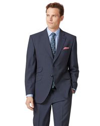 Panama Classic Fit British Suit Wool Jacket Size 40 Regular by - Charles Tyrwhitt - Modalova