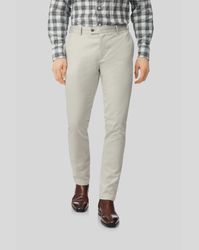 Ultimate Non-Iron Cotton Chino Trousers - Putty Size W36 L30 by - Charles Tyrwhitt - Modalova