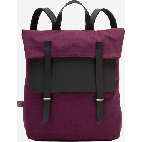 Grand sac à dos en toile et cuir pour ordinateur portable avec fermeture magnétique et bretelles réglables - DUDU - modalova