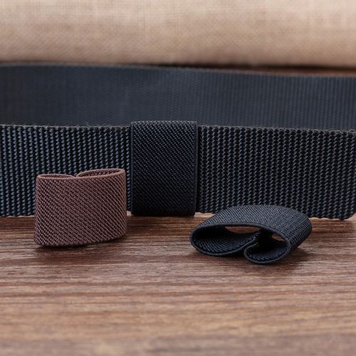 Twill ceinture élastique boucle pantalon élastique Ceinture ceinture Clip ceinture - Newchic - Modalova