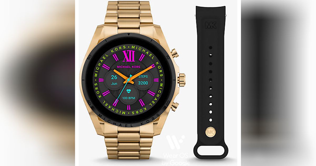 MK Coffret montre connectée Gen 6 Bradshaw dorée avec bracel Modalova