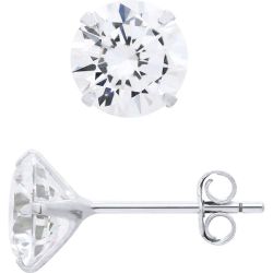 Clous d'Oreilles Solitaires Ronds 6 mm - 4 Griffes - 925 - SECRET 6 - LOVA - LOLA VAN DER KEEN - Modalova