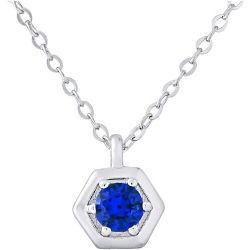 Pendentif Solitaire Saphir Color 8 mm livré avec Chaîne - REVE - LOVA - LOLA VAN DER KEEN - Modalova