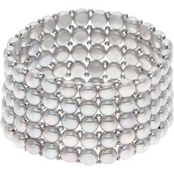 Bracelet Manchette 5 rangs - Taille Ajustable - Véritables Perles de Culture 4-5 mm - CANNES - PERLINSTINCT - Modalova