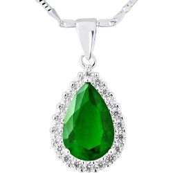 Collier Joaillerie Cristal Prestige EMERAUDE - ARGENT 925 - DUCHESSE - LOVA - LOLA VAN DER KEEN - Modalova