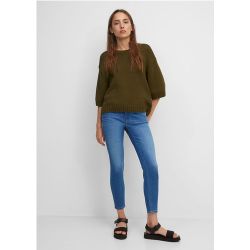 Jean modèle ALVA slim taille mi-haute cropped aux délavages économes en ressources - MARC O’POLO DENIM - Modalova