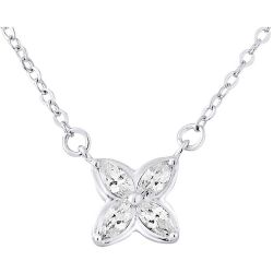 Collier Joaillerie Pétales Oxydes, Chaîne forcat - ARGENT 925 - PETALE - LOVA - LOLA VAN DER KEEN - Modalova