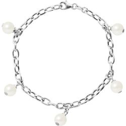 Bracelet Breloques ajustable 5 Véritables Perles de Culture - ARGENT 925 - MORGANE - LOVA - LOLA VAN DER KEEN - Modalova