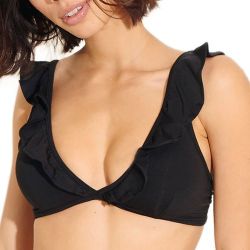 Haut de maillot eco-responsable sans armature triangle avec mousse amovible Rita - UNDERPROTECTION - Modalova