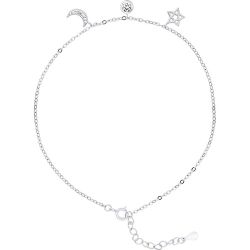 Chaine de Cheville réglable Breloques Soleil, Etoile, Lune, Joaillerie - 925 - LE JOUR ET LA NUIT - LOVA - LOLA VAN DER KEEN - Modalova