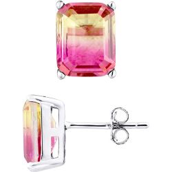 Boucles d'Oreilles, Cristal de Bohème Bicolore - ARGENT 925 - CRISTAL COLORS - LOVA - LOLA VAN DER KEEN - Modalova
