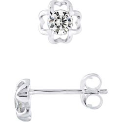 Boucles d'Oreilles Solitaire Trêfle Joaillerie - 925 - QUADRIFOGLIO - LOVA - LOLA VAN DER KEEN - Modalova