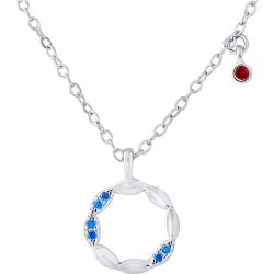 Collier Cercle Oxydes avec breloque Oxyde rouge - ARGENT 925 - FRANCE - LOVA - LOLA VAN DER KEEN - Modalova