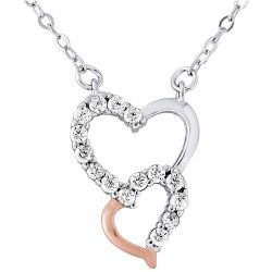 Collier Coeurs Enlacés Joaillerie - ARGENT 925 - 2 HEARTS - LOVA - LOLA VAN DER KEEN - Modalova