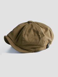 S Vintage Peintre Béret Chapeaux Été Casquette Gavroche Octogonale Cabbie Lvy Chapeau Plat - Newchic - Modalova