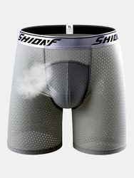 Boxer de Sport en Soie Glacée Évacuation de l'humidité Sous-vêtement Compression Respirant en Maille - Newchic - Modalova